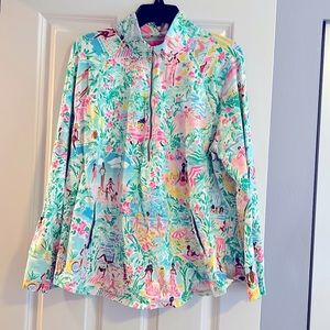 EUC Lilly Pulitzer Women’s XXL Skipper Zip Top